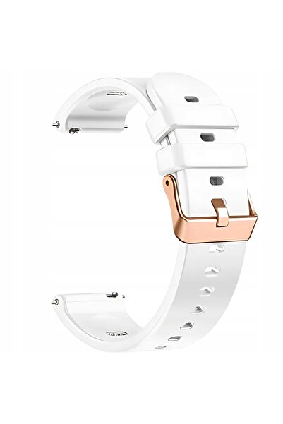 WonderWatch CUREA DE SILICON PENTRU CEASURI INTELIGENTE ALBĂ 20 MM UNIVERSALĂ