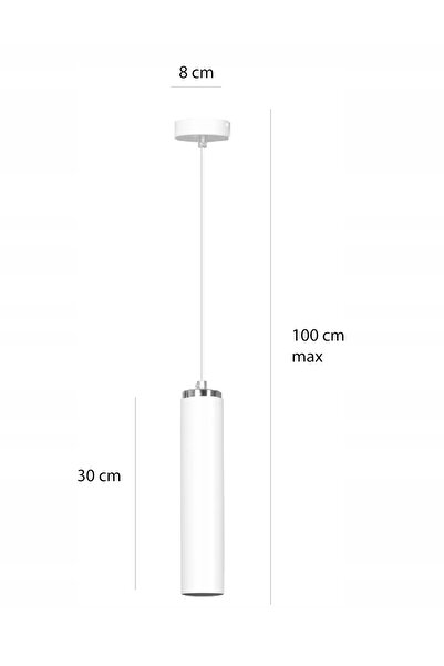 Emibig Lustră suspendată LUNA albă cu 1 punct de lumină 955/1