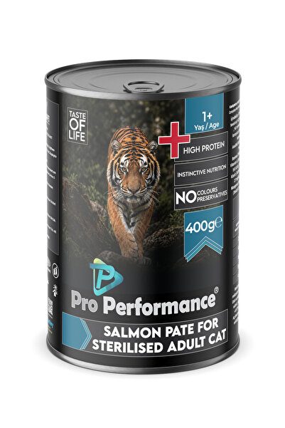 Pro Performance Kısırlaştırılmış Yetişkin Kediler İçin Somonlu Pate 400 g