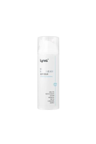 Lynia Cremă de corp hidratantă și exfoliantă cu 10% uree și 2% acid salicilic...