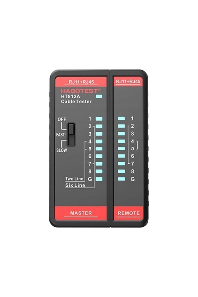 Habotest Tester de cabluri + Tester de tensiune + Tester de prize cu ecran LCD