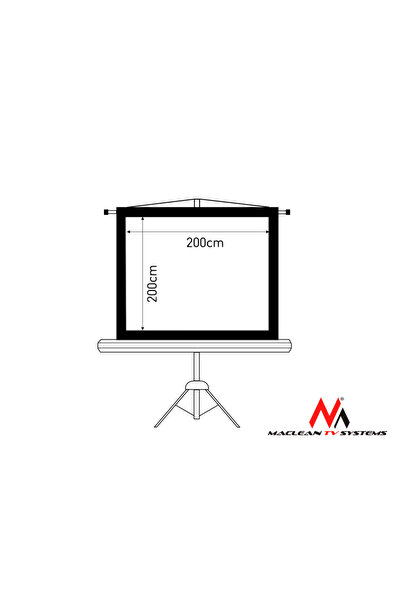Maclean PROIECȚIE PE ECRAN 200x200 PE STAND BYDGOSZCZ