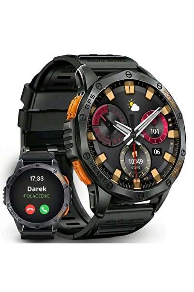 VESS Smartwatch bărbătesc GPS, meniu în limba poloneză, rezistent la apă, spo...