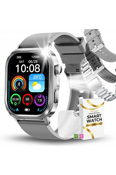 Angelo Watches SMARTWATCH BĂRBĂTESC CEAS MONITORIZARE CARDIOLOGICĂ APELURI Te...