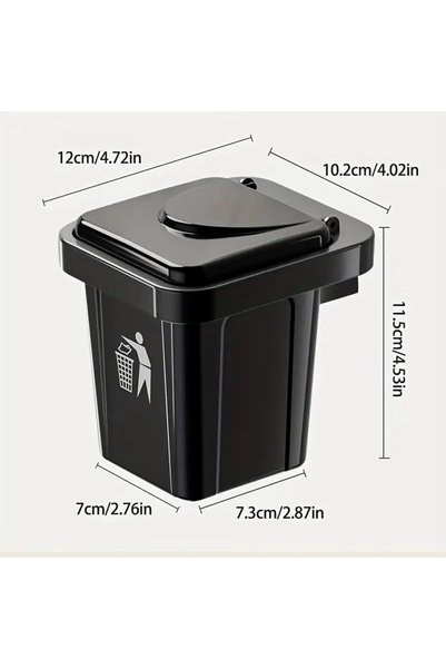 Neler Geldi Neler Green Trash Can Design Wall-Mounted Ashtray with Lid Decorative Balcony Office Ash Tray Stainless Container