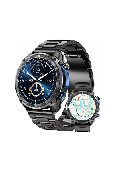 Lazird Ceas Smartwatch Lanterna GPS 860mAh AMOLED Dictafon 4GB Video Fotografii