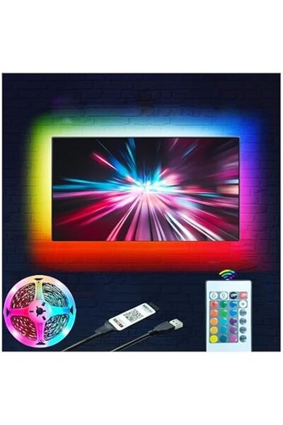 GENERAL LED Lights for TV 16.4ft/5m LED Lights for 32-60 Inch RGB TV Light Ba...