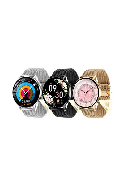 Lazird SMARTWATCH FEMININ LANTERNĂ AMOLED MONITORIZARE PRESIUNE HVR MĂsurare ...