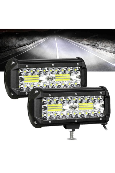 bedee LAMPĂ DE LUCRU HALOGEN LED 120W PROIECTOR IP68 IMPERMEABIL 2 BUCĂȚI
