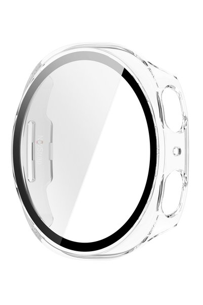 NovStrap Samsung Galaxy Watch 8 44mm ile Uyumlu Sert PC Kasa ve Cam Ekran Kor...