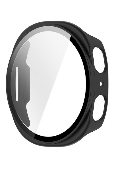 NovStrap Samsung Galaxy Watch 8 44mm ile Uyumlu Sert PC Kasa ve Cam Ekran Kor...