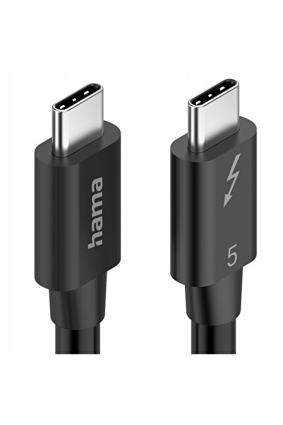 Hama Cablu USB-C Thunderbolt 5 80 Gbit/s 5A 240W Ultra-HD 8K Viteză Ultra-Rap...