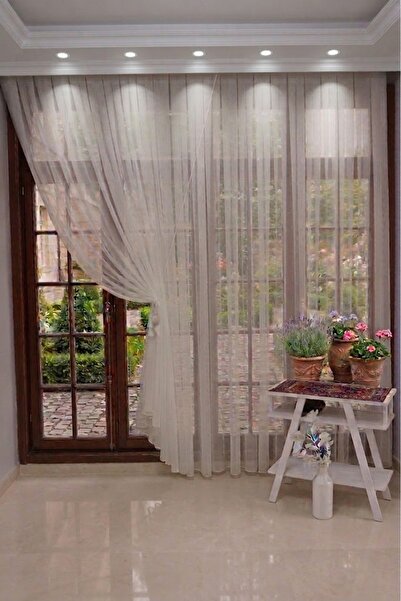 Doğruyol Home Düz Tül Grek Petek Dokulu 1/3 Sık Pile