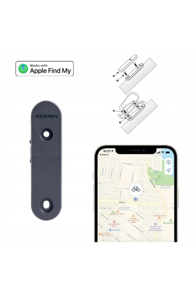 RAVEMEN Tracker ABF01 sub coșul de bicicletă Apple Find My impermeabil USB-C
