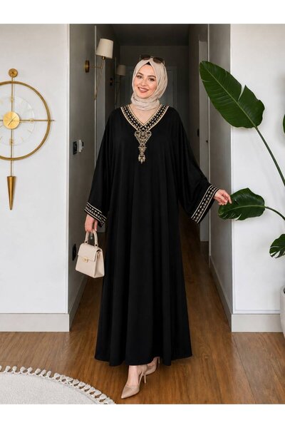 GÜZEL TRİKO BELİNA PAMUK UZUN ELBİSE