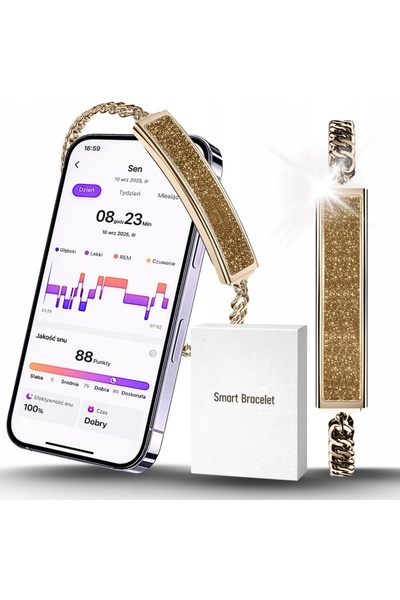 Angelo Watches SMARTWATCH BRĂȚARĂ INTELIGENTĂ PENTRU FEMEI ECG PULS MENIU SPO...