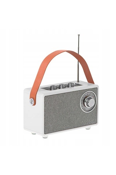 CAMRY Radio FM cu Bluetooth Retro 1500mAh Funcții USB AUX/TWS Alb