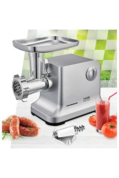 Heinner Masina de tocat carne Heinner Almandine 2100 MG-2100SS, 2100 W, 2 kg/min (Argintiu)