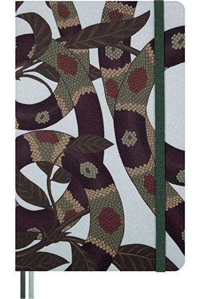 Moleskine Özel Seri Snake Leaves Çizgili Defter L Boy