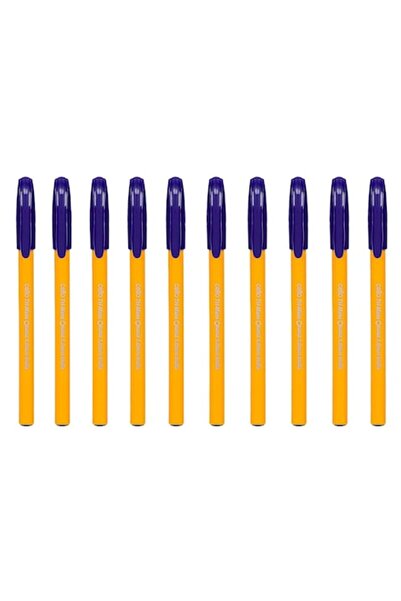 OEM Set de pixuri cu corp galben, vârf de 1.0mm - 10 bucăți
