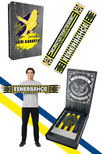 Fenerbahçe UNISEX NE MUTLU SENİ SEVENE ŞAL UV KUTU HEDİYELİ