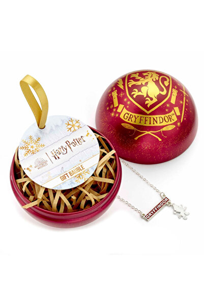 The Carat Shop Colier Harry Potter Gryffindor + Glob de Crăciun