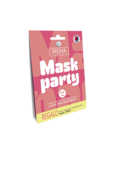 IROHA NATURE Set de mască IROHA pentru petrecere, 3 piese