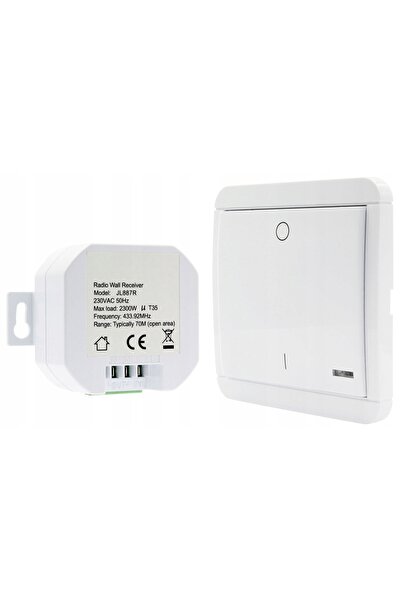 ELHOME ÎNTRERUPĂTOR DE LUMINĂ FĂRĂ FIR KINETIC + RECEPTOR RADIO 433,92MHz