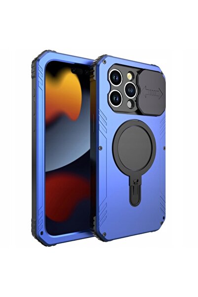 XGSM Husă tip armură pentru iPhone 15 Pro Max, magnetică, cu protecție pentru...