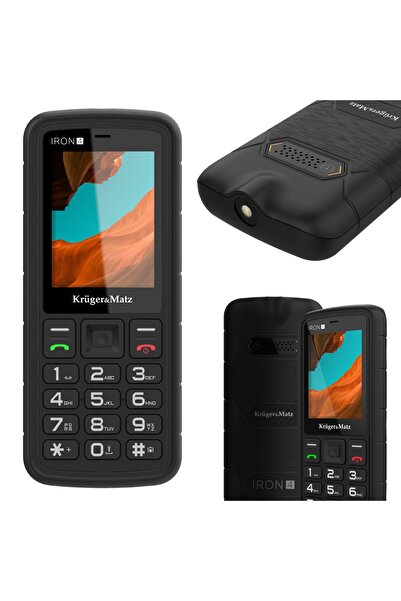 Kruger&Matz IRON 4 Telefon mobil 4G LTE IP68 IP69K Lanternă Dual SIM