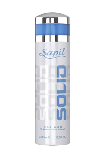 sapil Solid Perfumed Deodorant Spray for Him - 200 ml (Solid Blue)