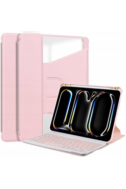 ERBORD Husă cu tastatură pentru iPad Pro 11 " 2024, Bluetooth, cu capac rotativ