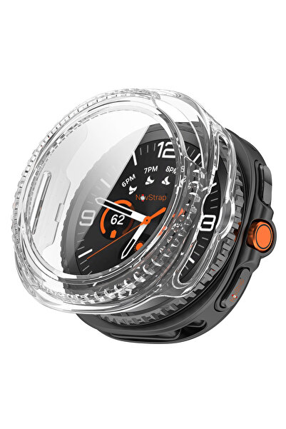 NovStrap Samsung Galaxy Watch 8 Classic 46mm ile Uyumlu Sert PC Kasa ve Cam E...