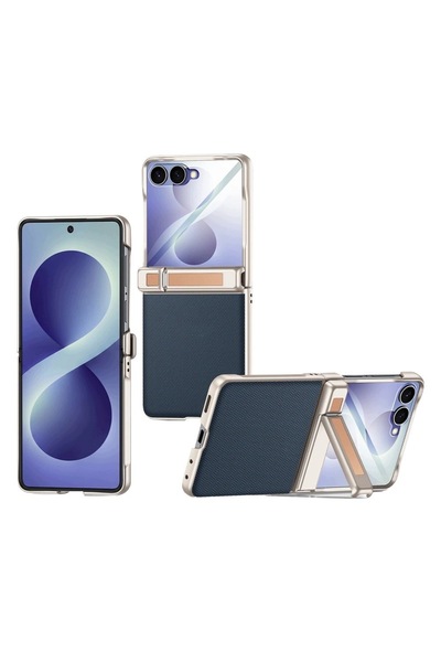 ERBORD Husă pentru Samsung Galaxy Z Flip8 5G cu suport, protecție pentru bala...