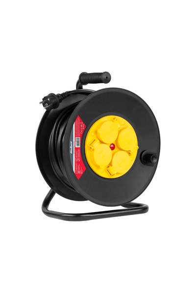 Rebel Cablu prelungitor pentru tobe 4x230V 3x1,5mm² 25m IP44 cu siguranță