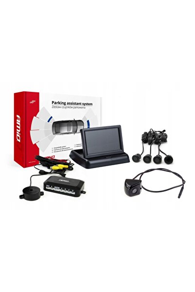 AMIO TFT02 Kit de senzori de parcare de 4.3 inch cu cameră. HD310 4 senzori n...