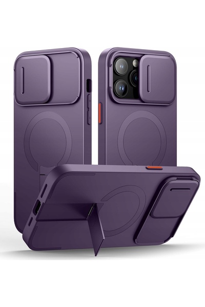 SURITCH Husă tip armură pentru iPhone 14 Pro Max, Protecție cameră pentru Mag...