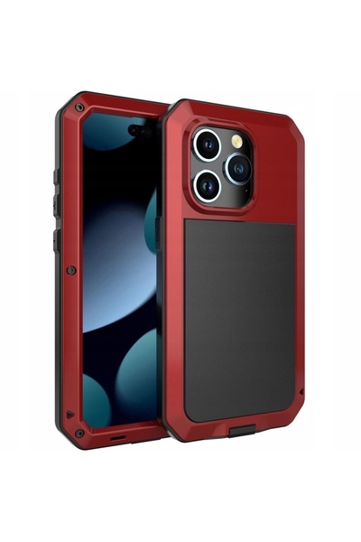 XGSM Husă tip armură pentru iPhone 15 Pro Max, Protecție integrală 360 + Stic...