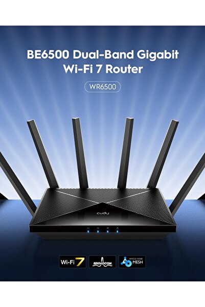 cudy ROUTER WR6500 Wi-Fi 7 2.4 GHz, 5 GHz 688 Mb/s + 5765 Mb/s