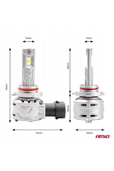 AMIO LUMINI AUTO HB4 9006 LED X2 CANBUS MINI 2 BUC 72W 12V 7920LM