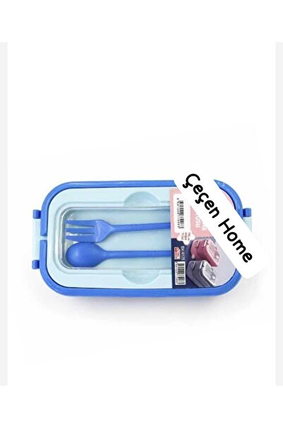 ÇEÇEN HOME Double Layered Lunch Box with Cutlery Compartment, Storage Contain...