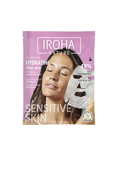 IROHA NATURE IROHA TISSUE MASK hidratant cu aloe + ceai verde + ginseng + HA ...