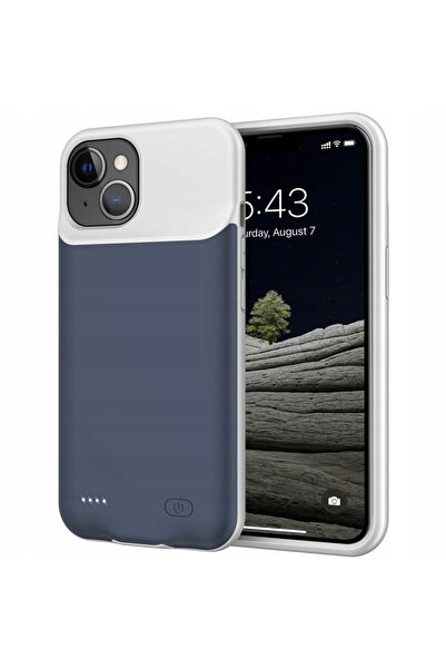 ERBORD Husă-baterie de 6500mAh pentru IPHONE 13, Carcasă Power Bank