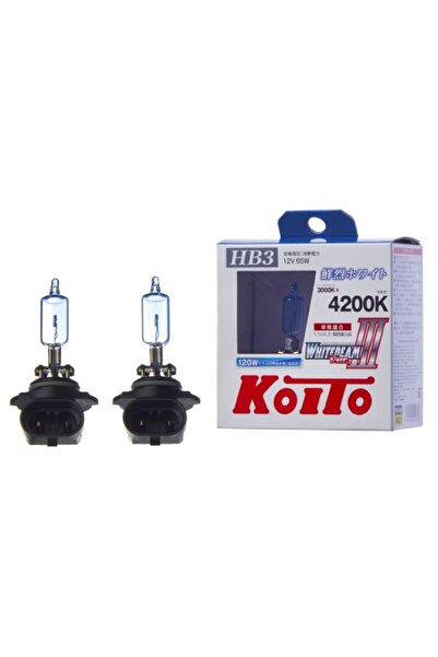 KOITO Bec auto 9005 HB3 12V 65W 120W 4200K 2 bucăți Whitebeam VER. 3