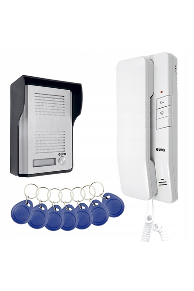 EURA Domofon ADP-41A3 pentru o singură familie cu cititor RFID