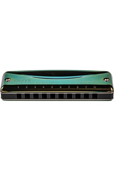 Olive Diatonic Harmonica in the key of High G