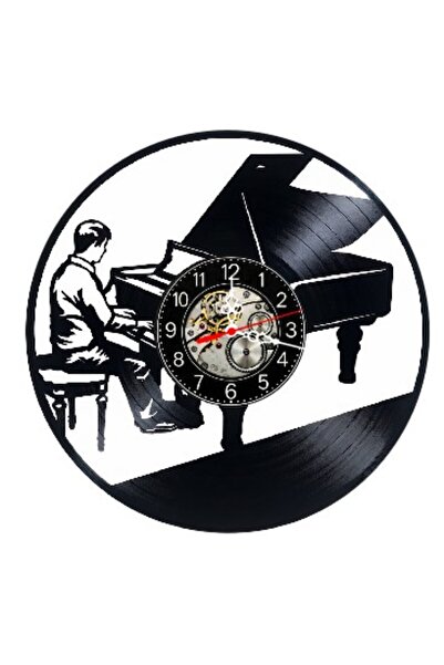 OEM Decorative wall clock made from vinyl record, Pianist Grand Piano Model, ...