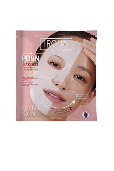 IROHA NATURE IROHA PDRN GLASS SKIN mască hidrogel cu schimbare de culoare 1 buc.