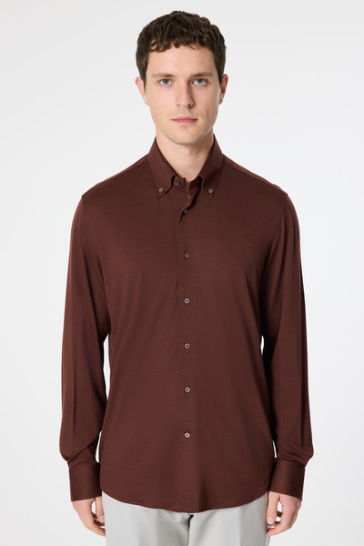 Damat Regular Fit Pas Düz Gömlek