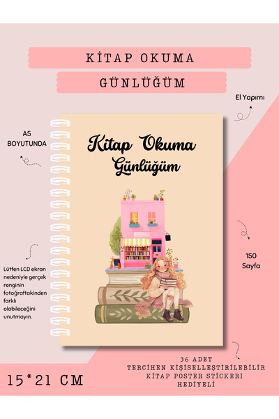 Else Craft Kitap Okuma Takip Günlüğüm - Kız Kütüphane No.7